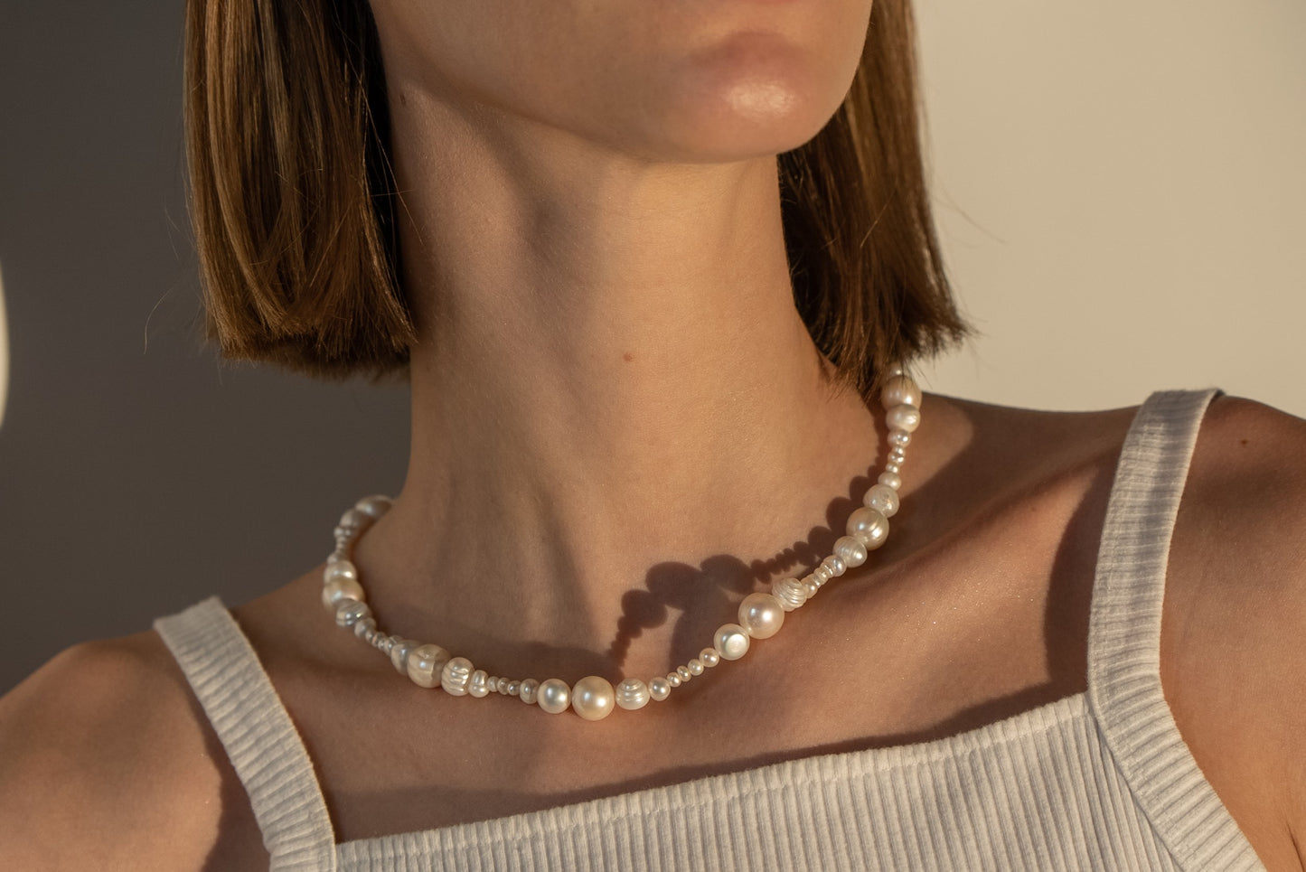 Balancing Act Pearl Necklace