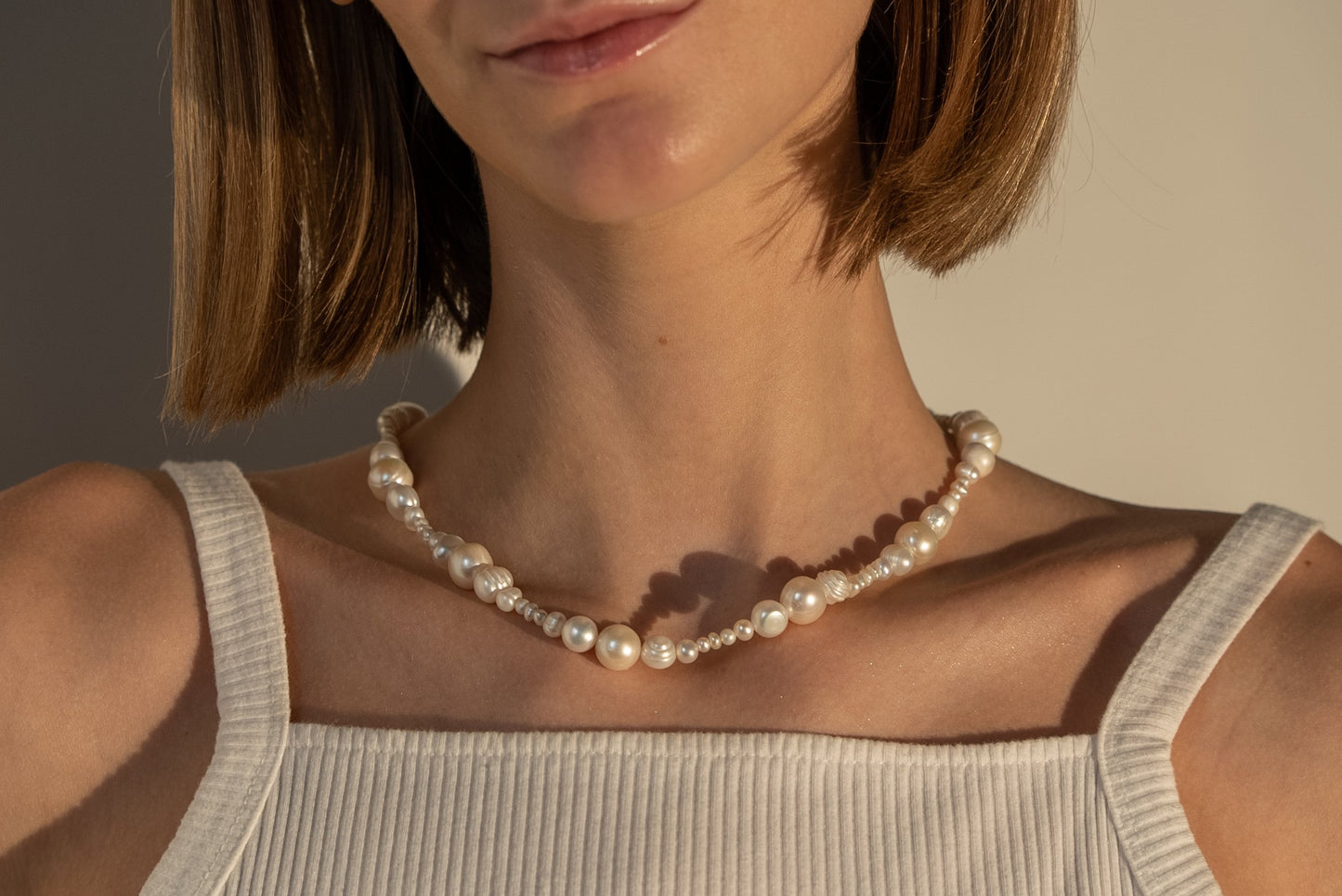 Balancing Act Pearl Necklace