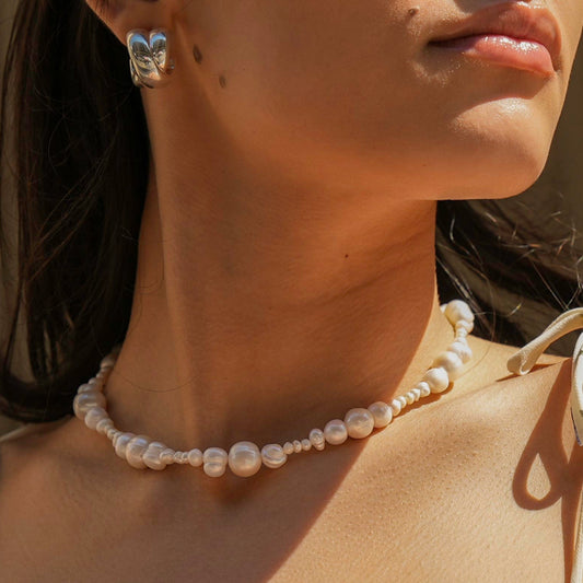 Balancing Act Pearl Necklace
