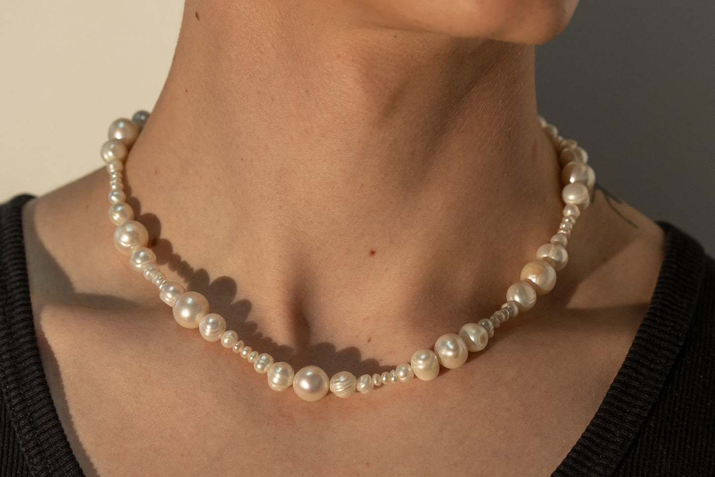 Balancing Act Pearl Necklace