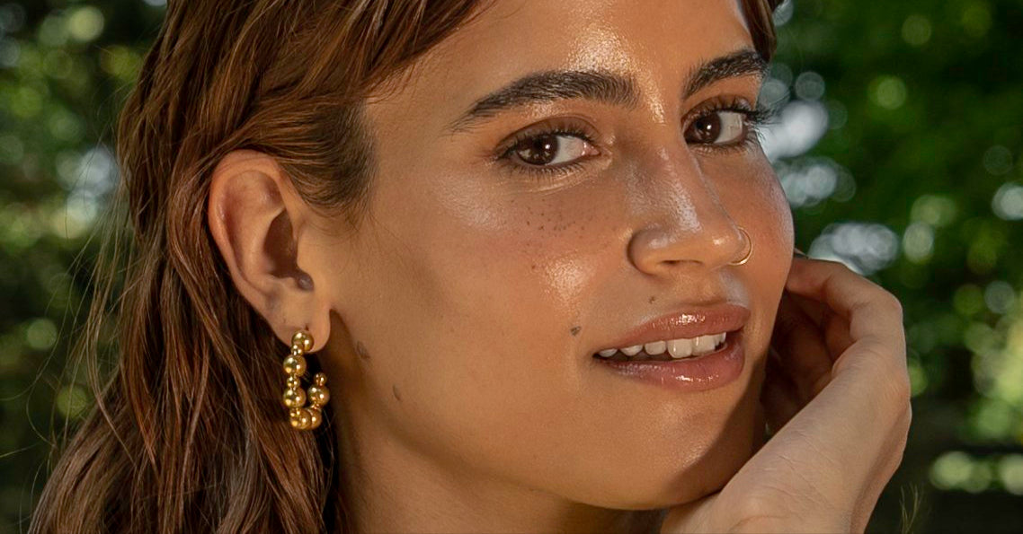 Beaded Hoops