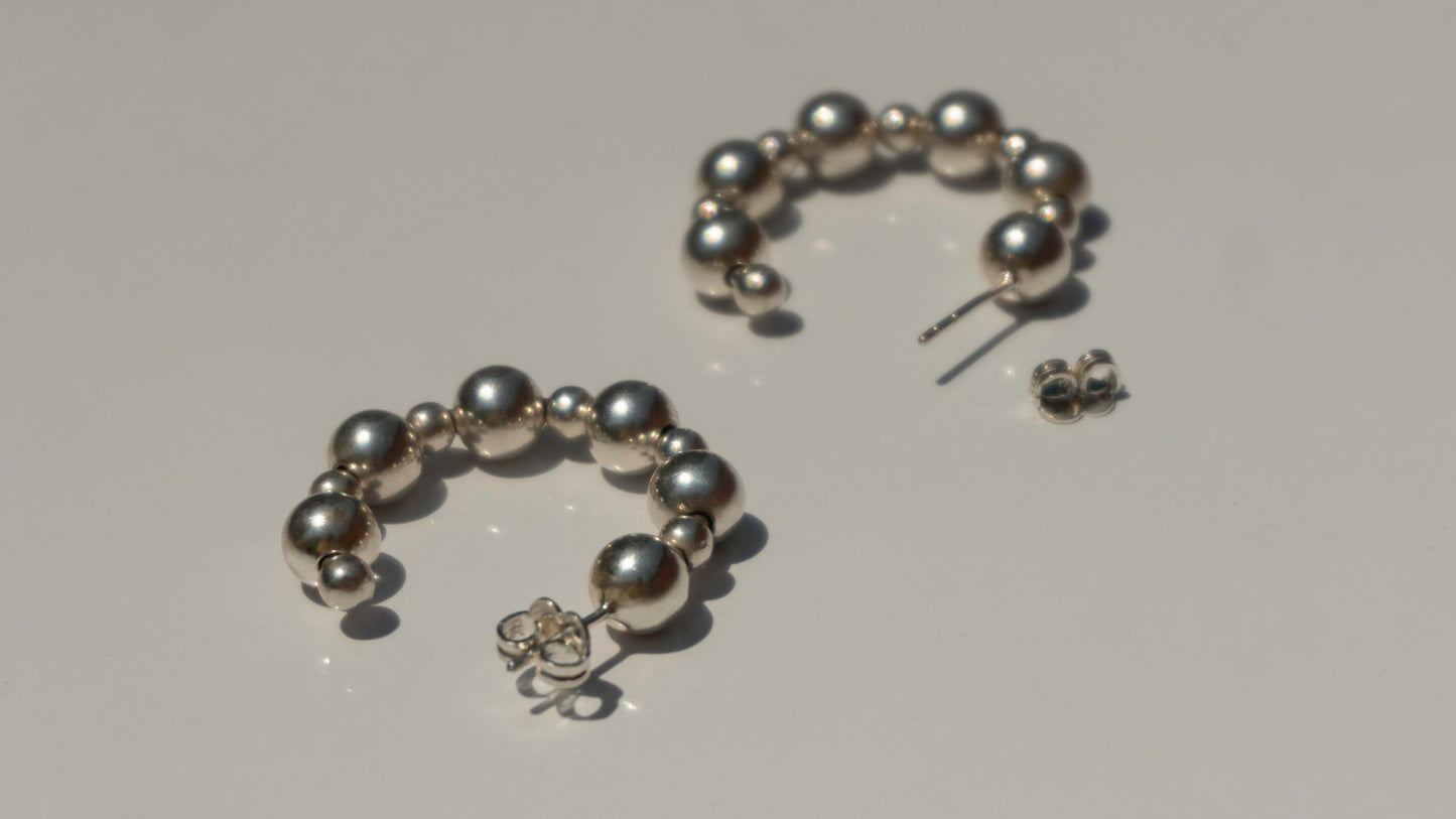 Beaded Hoops