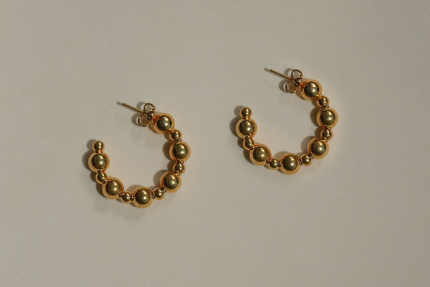 Beaded Hoops