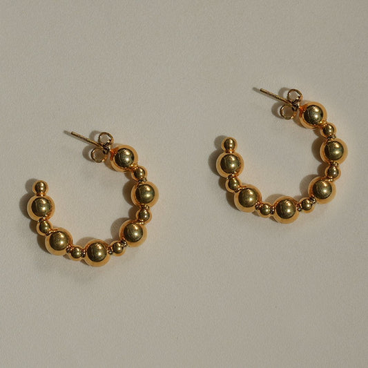 Beaded Hoops