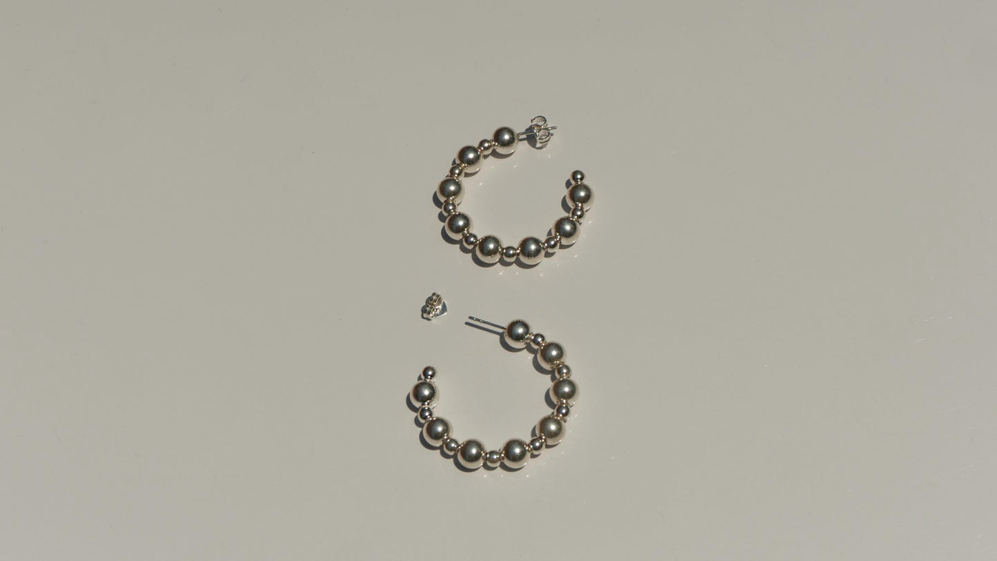 Beaded Hoops