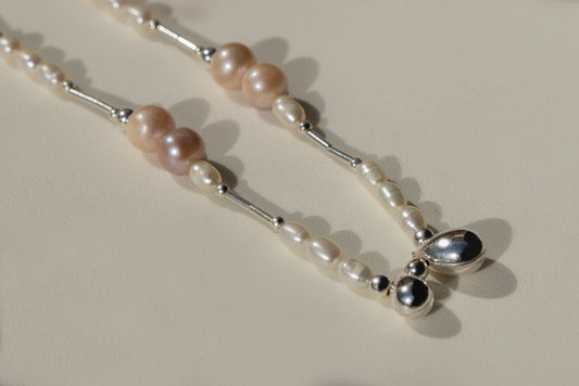 Bubble Gum Pearl Necklace