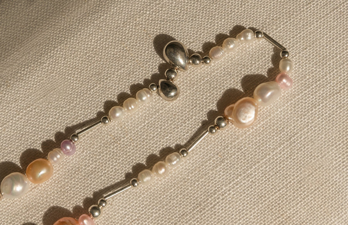 Bubble Gum Pearl Necklace