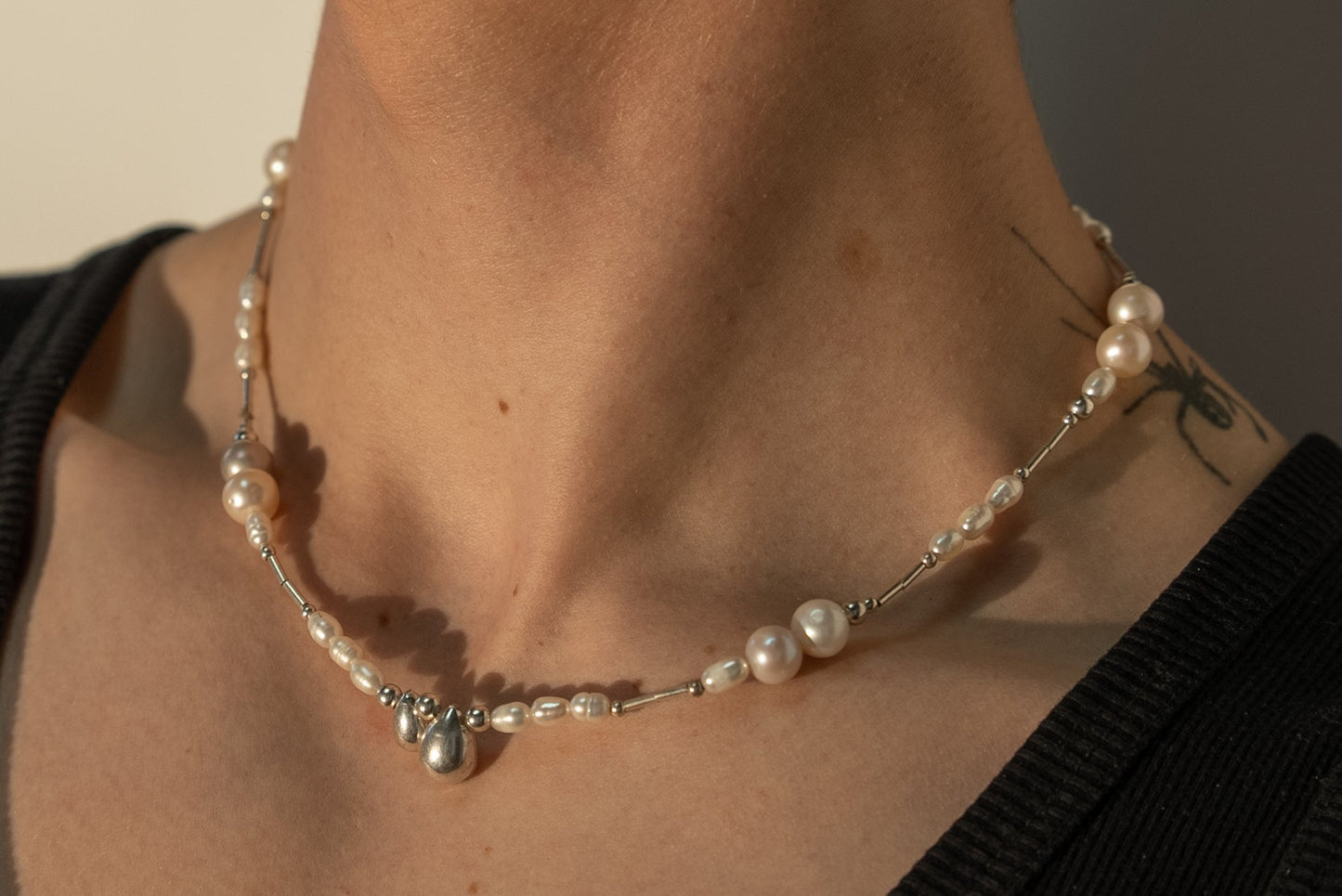 Bubble Gum Pearl Necklace