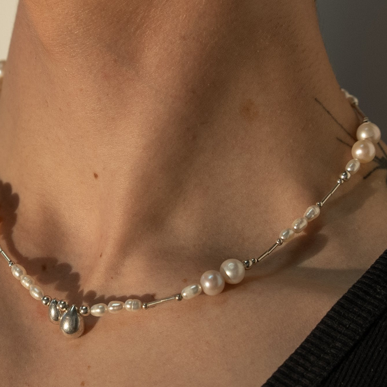 Bubble Gum Pearl Necklace