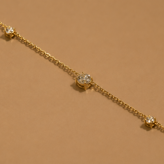 Circle Gem Bracelet