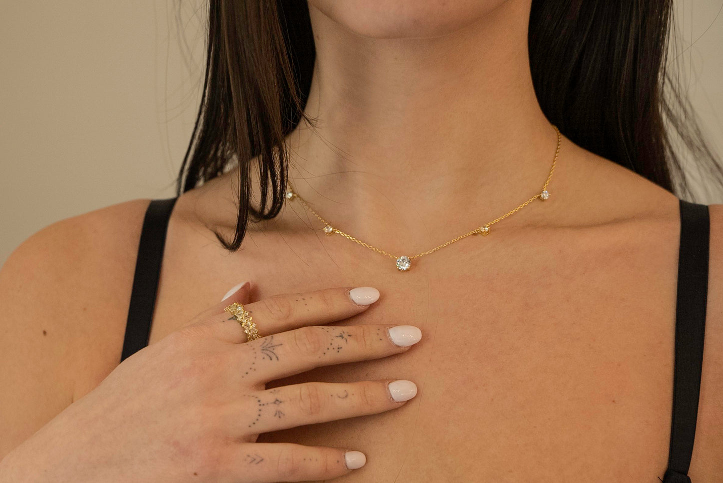 Circle Gem Necklace
