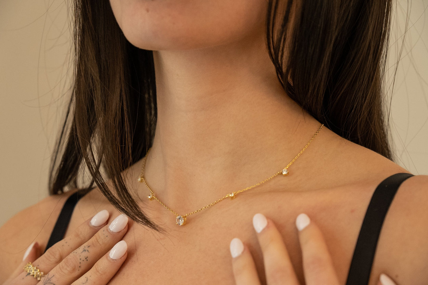 Circle Gem Necklace