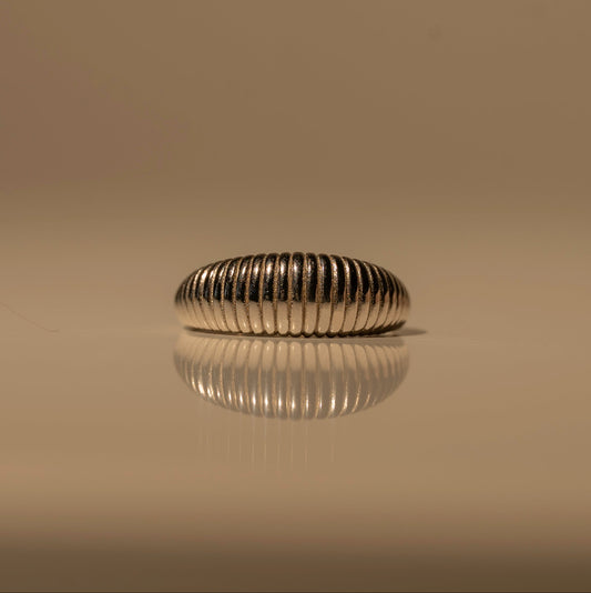 Textured Crescent Ring