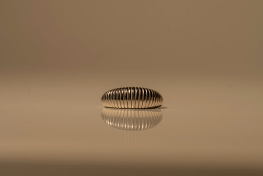 Textured Crescent Ring