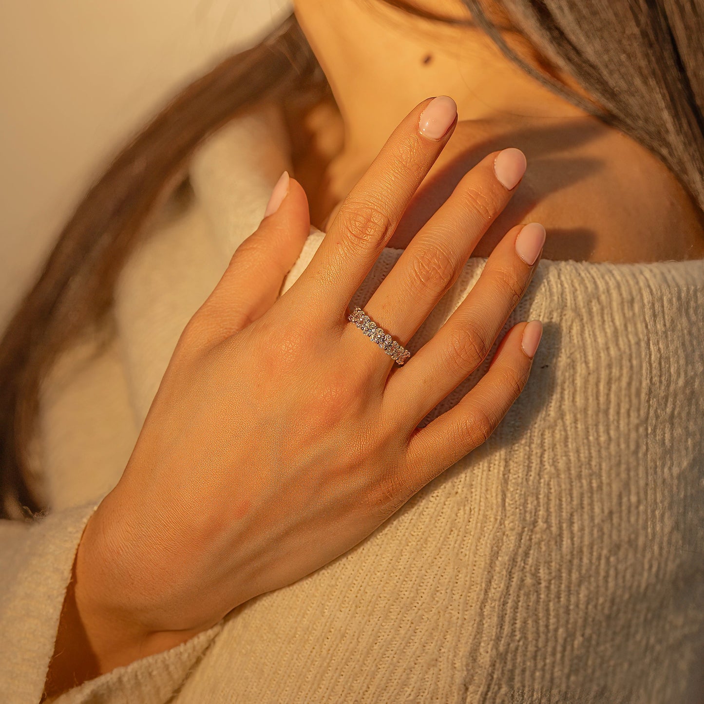 Oval Cut Eternity Ring