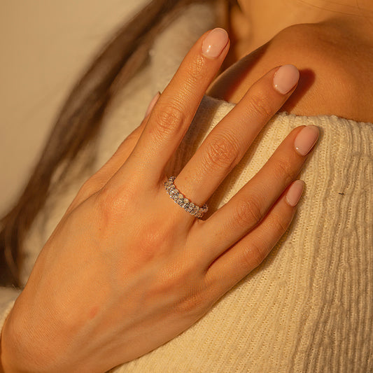 Oval Cut Eternity Ring
