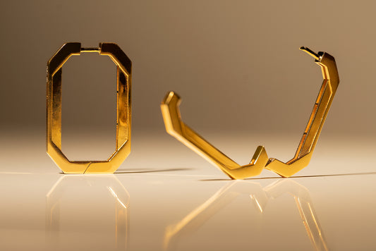 Tall Geo Hoops