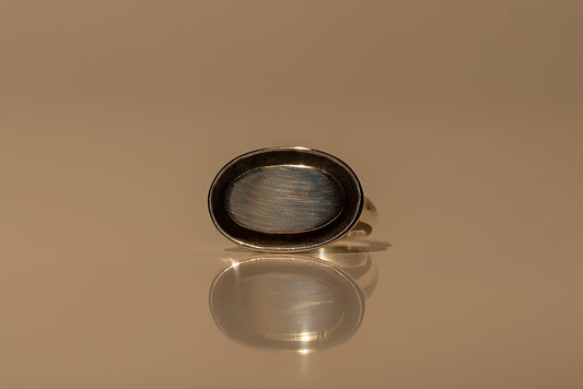 Black Enamel Pinky Ring