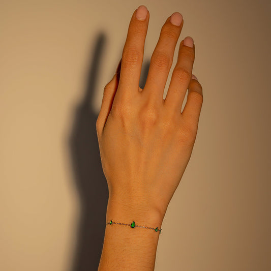 Triangle Gem Bracelet