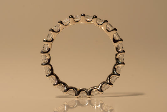 Square Cut Crystal Ring