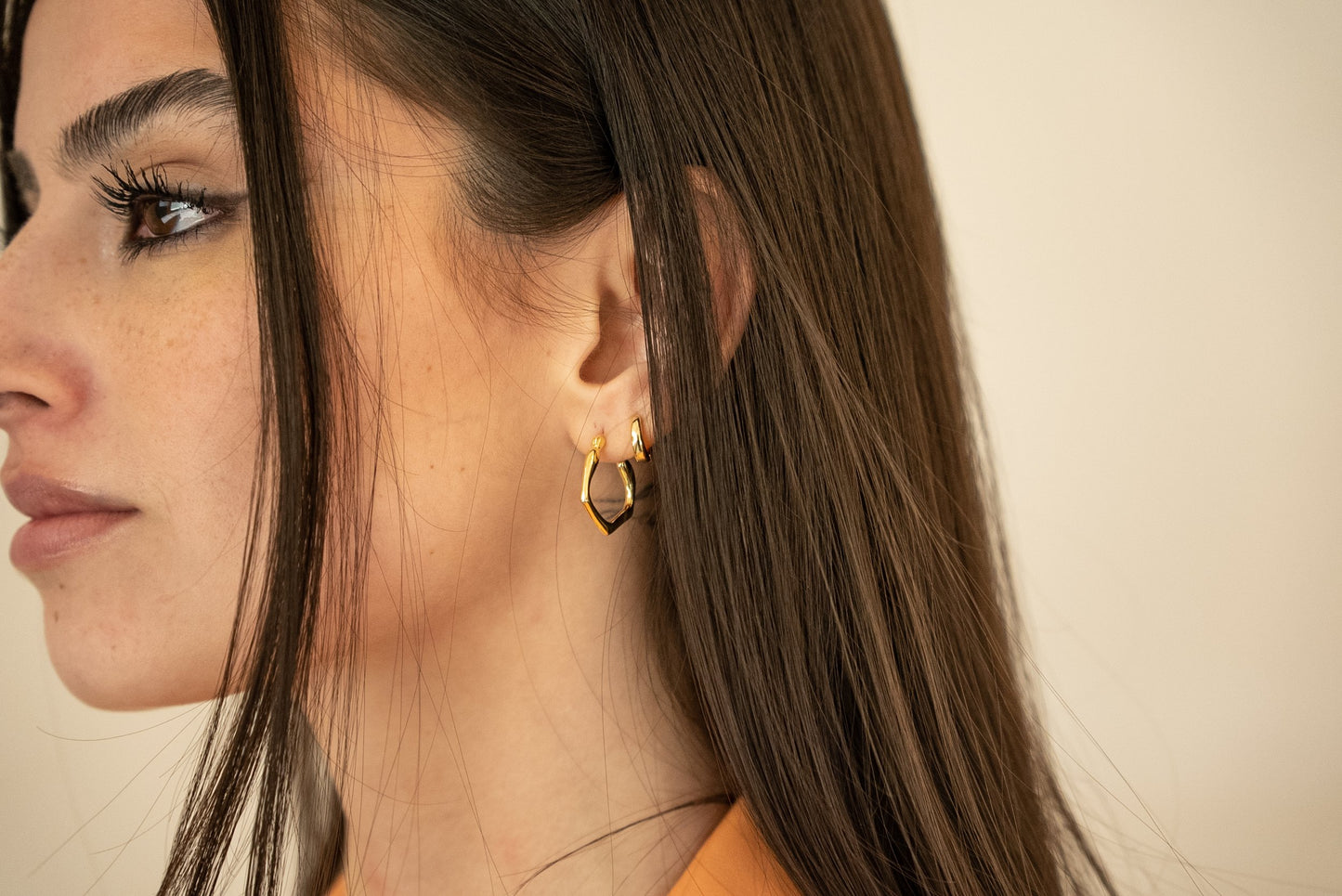 Fluid Hexagon Hoop Single