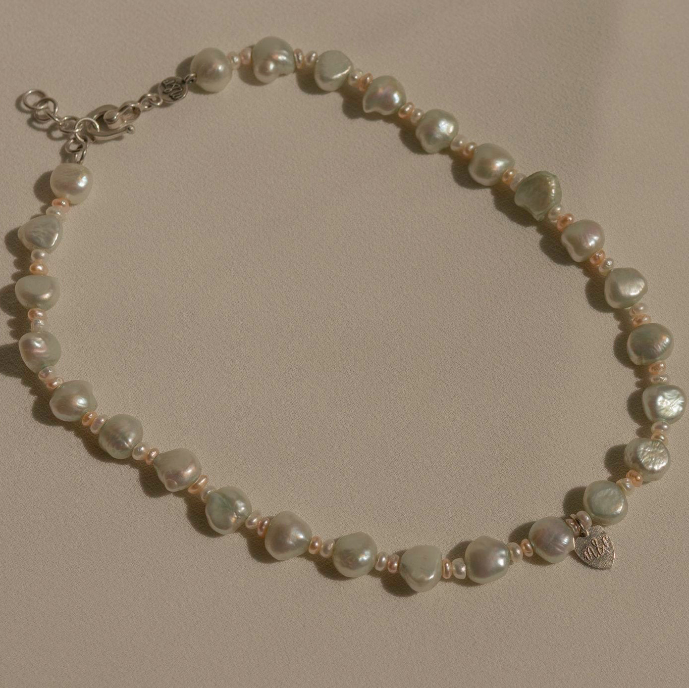 Minty Pearl Necklace