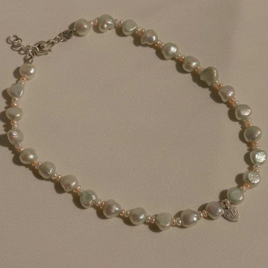 Minty Pearl Necklace