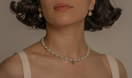 Minty Pearl Necklace