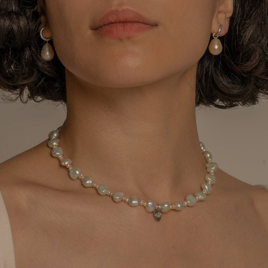 Minty Pearl Necklace