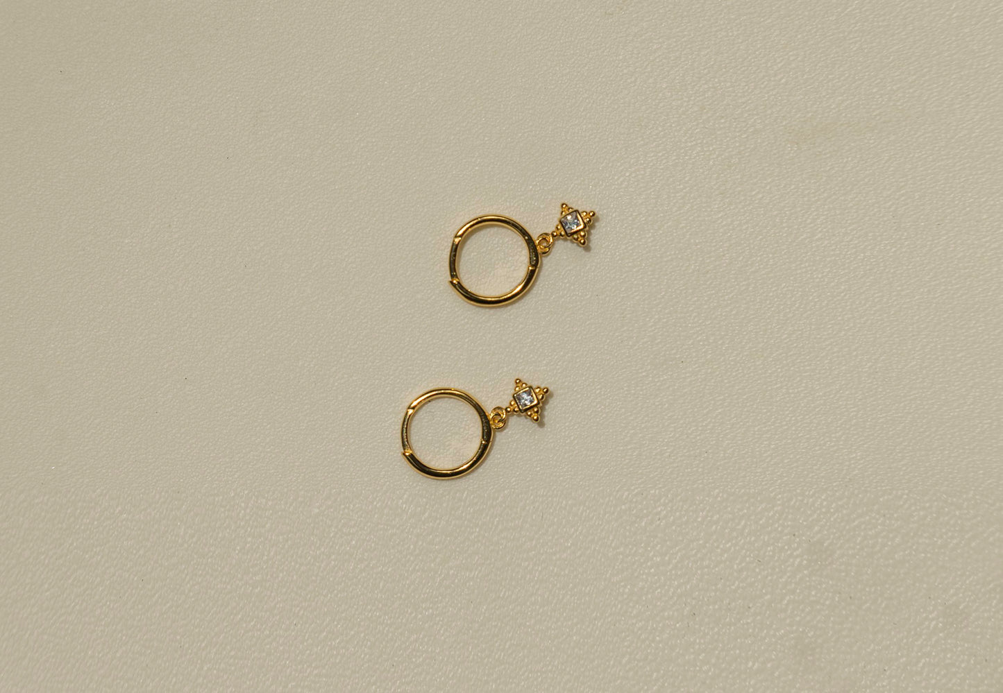 Petite Diamond Hoop Single