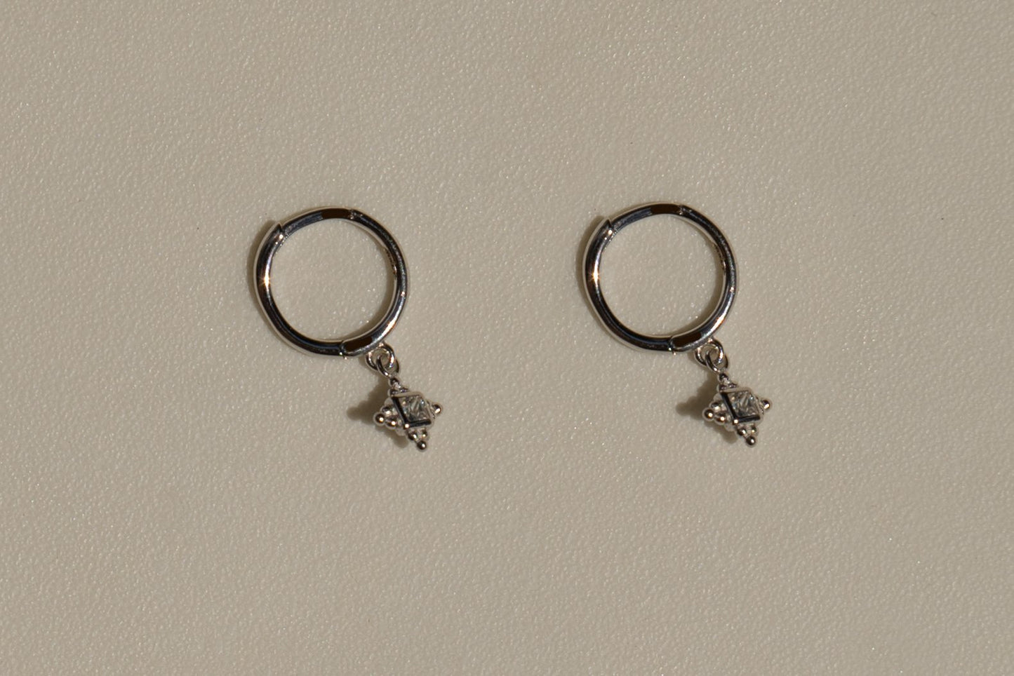 Petite Diamond Hoop Single