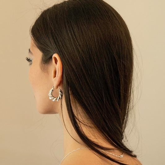 Bold Twist Hoops