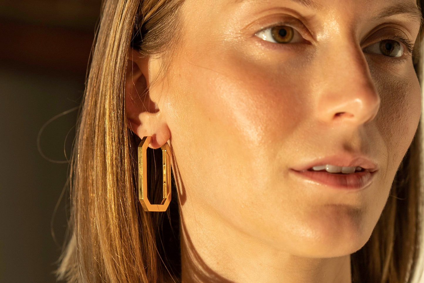 Tall Geo Hoops