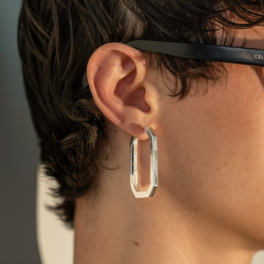 Tall Geo Hoops