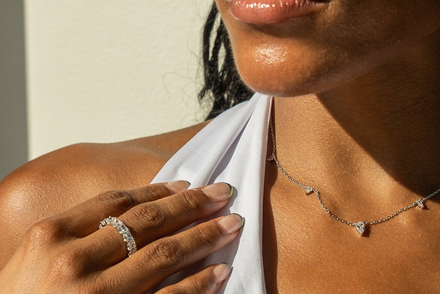 Triangle Gem Necklace