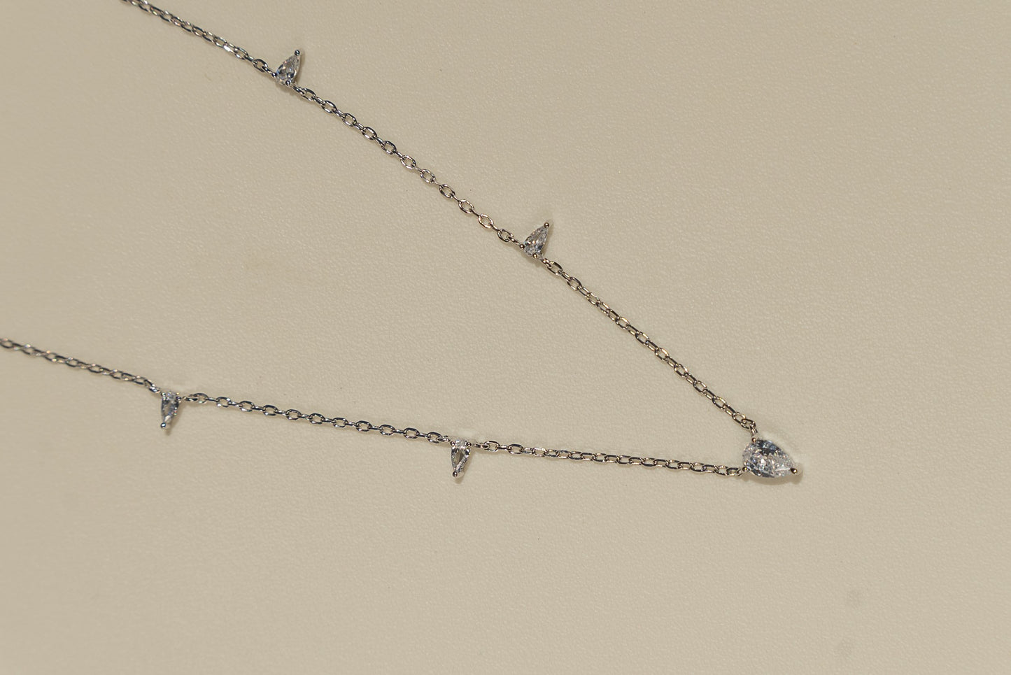 Triangle Gem Necklace
