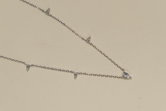 Triangle Gem Necklace