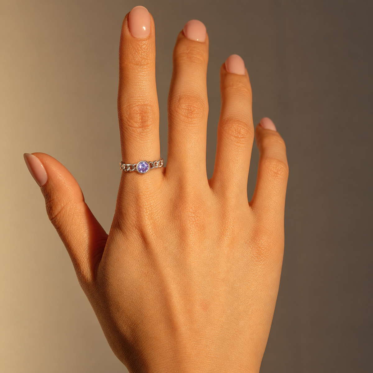 Circle Solitaire Ring