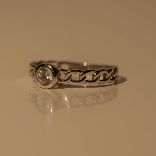 Circle Solitaire Ring