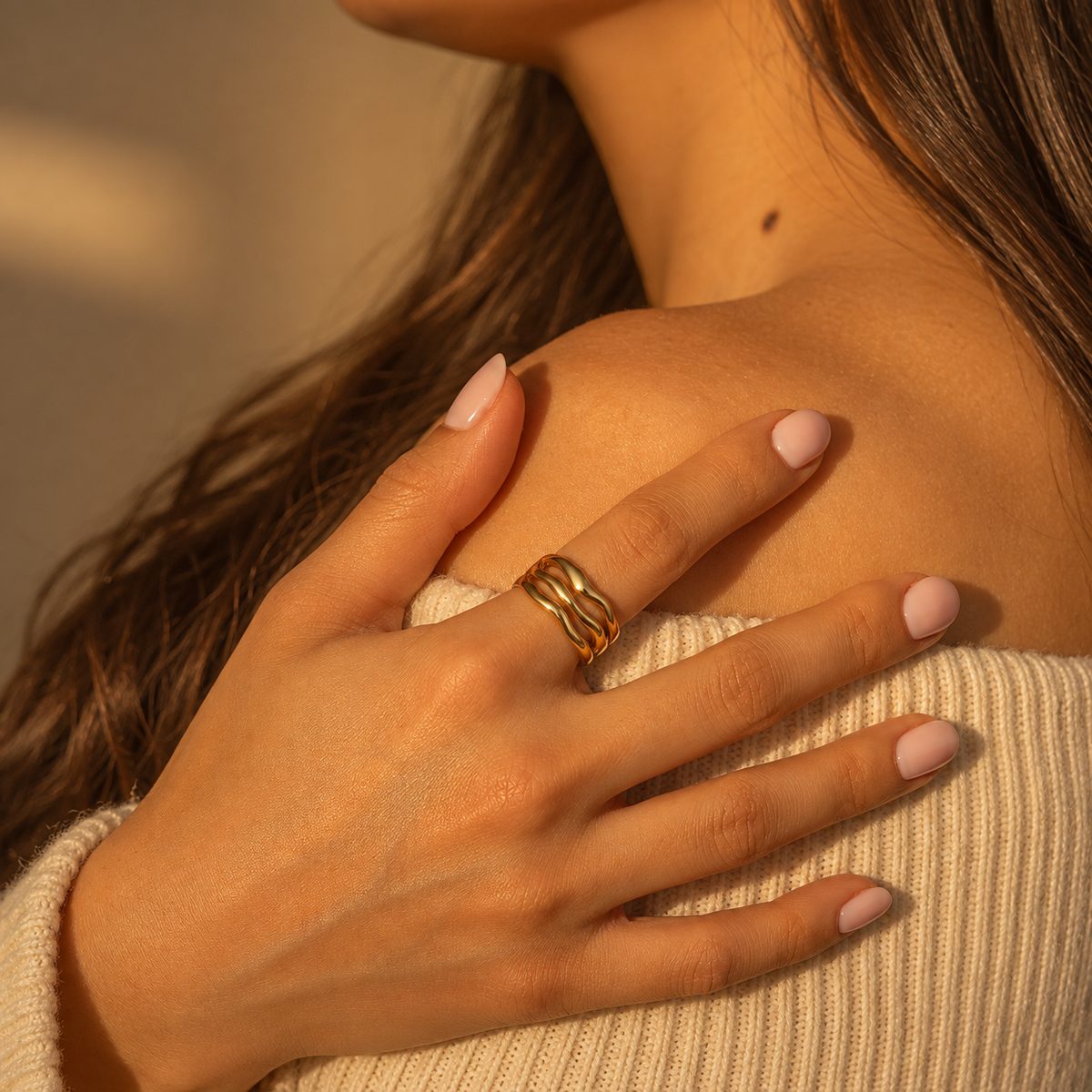 Triple Wave Ring