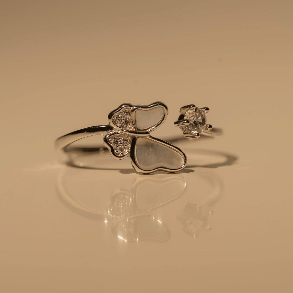 Butterfly Pearl Ring
