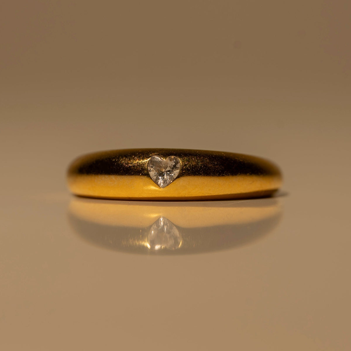 Heart Gem Adjustable Ring