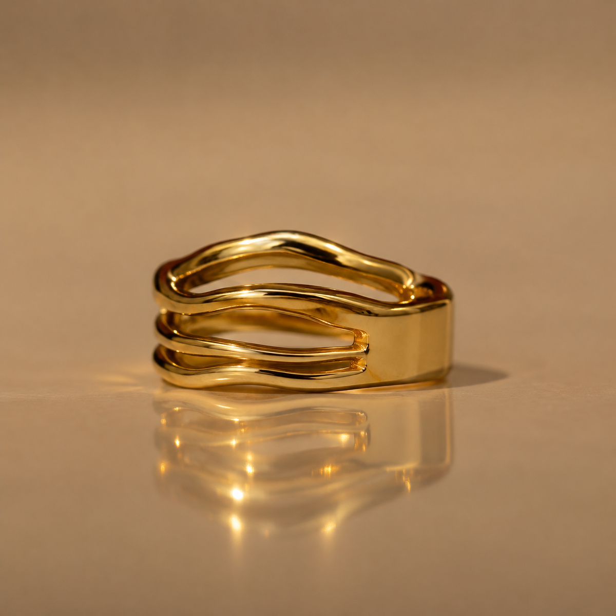 Triple Wave Ring