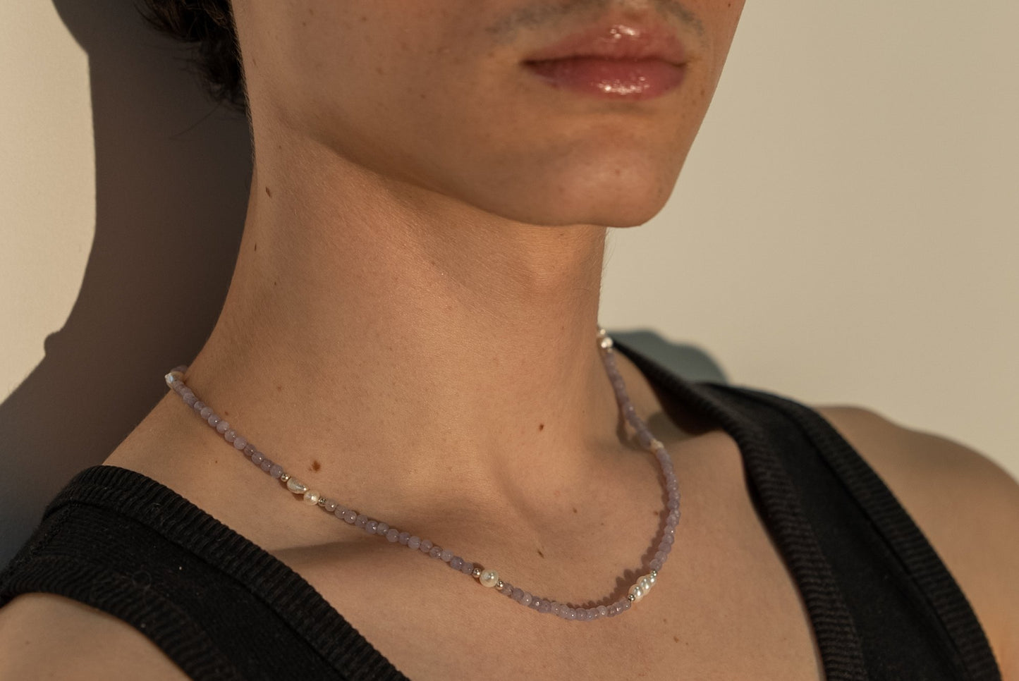 Amethyst Pearl Necklace