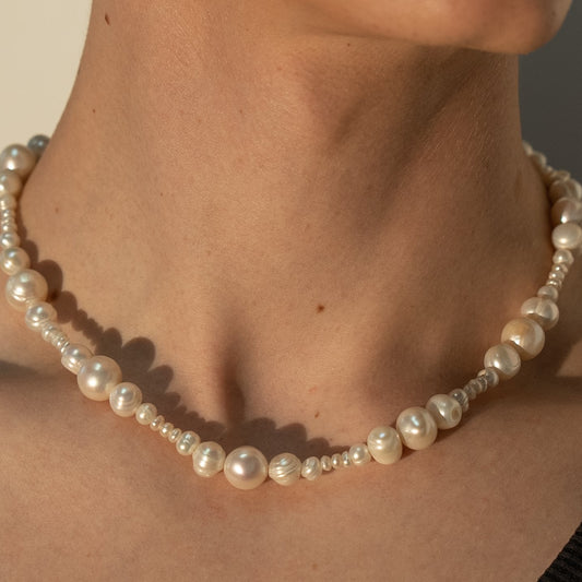 Balancing Act Pearl Necklace