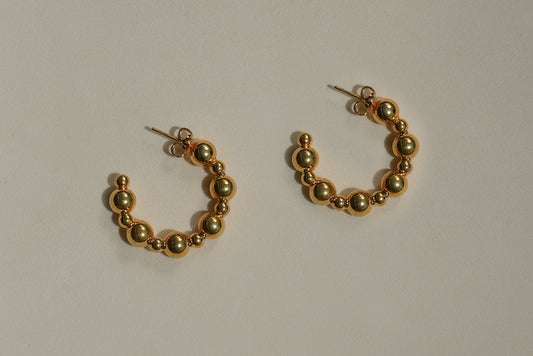 Beaded Hoops