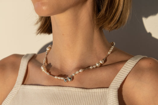 Bubble Gum Pearl Necklace