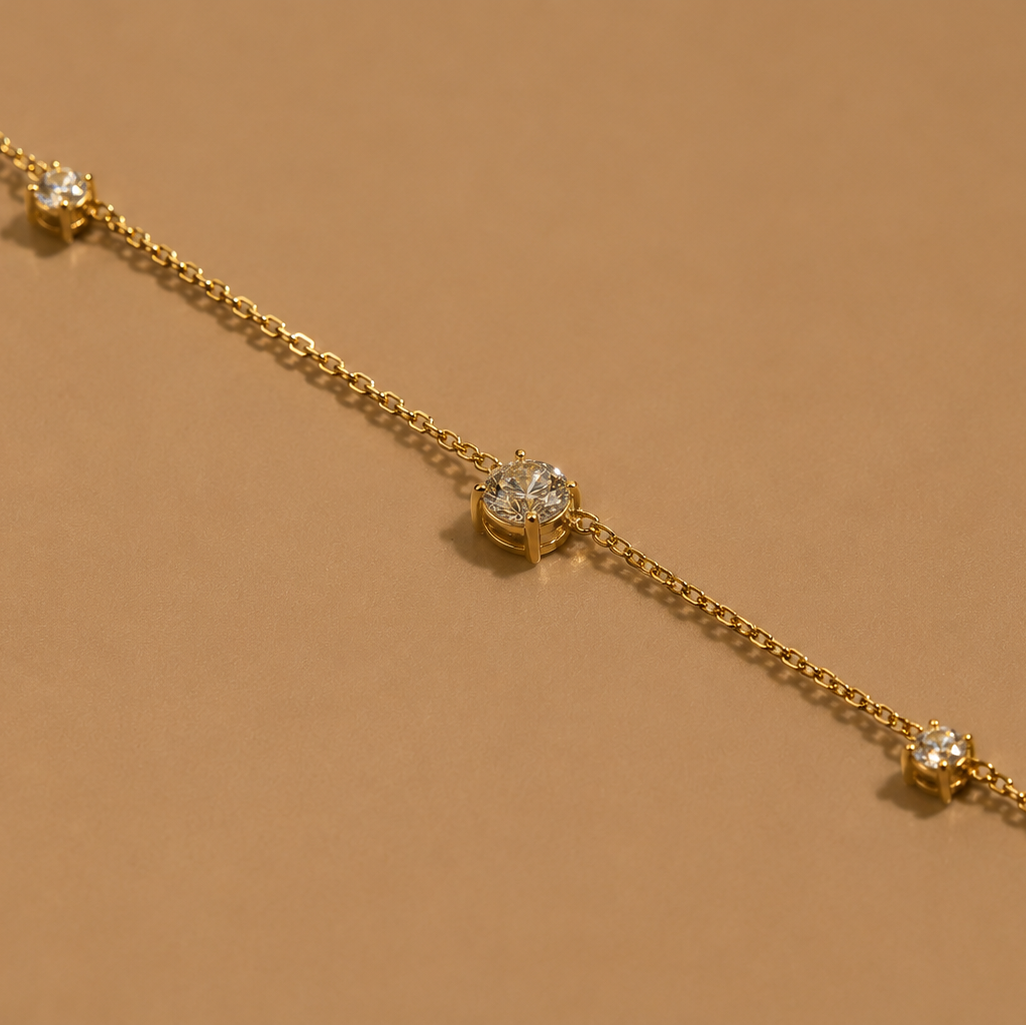 Circle Gem Bracelet
