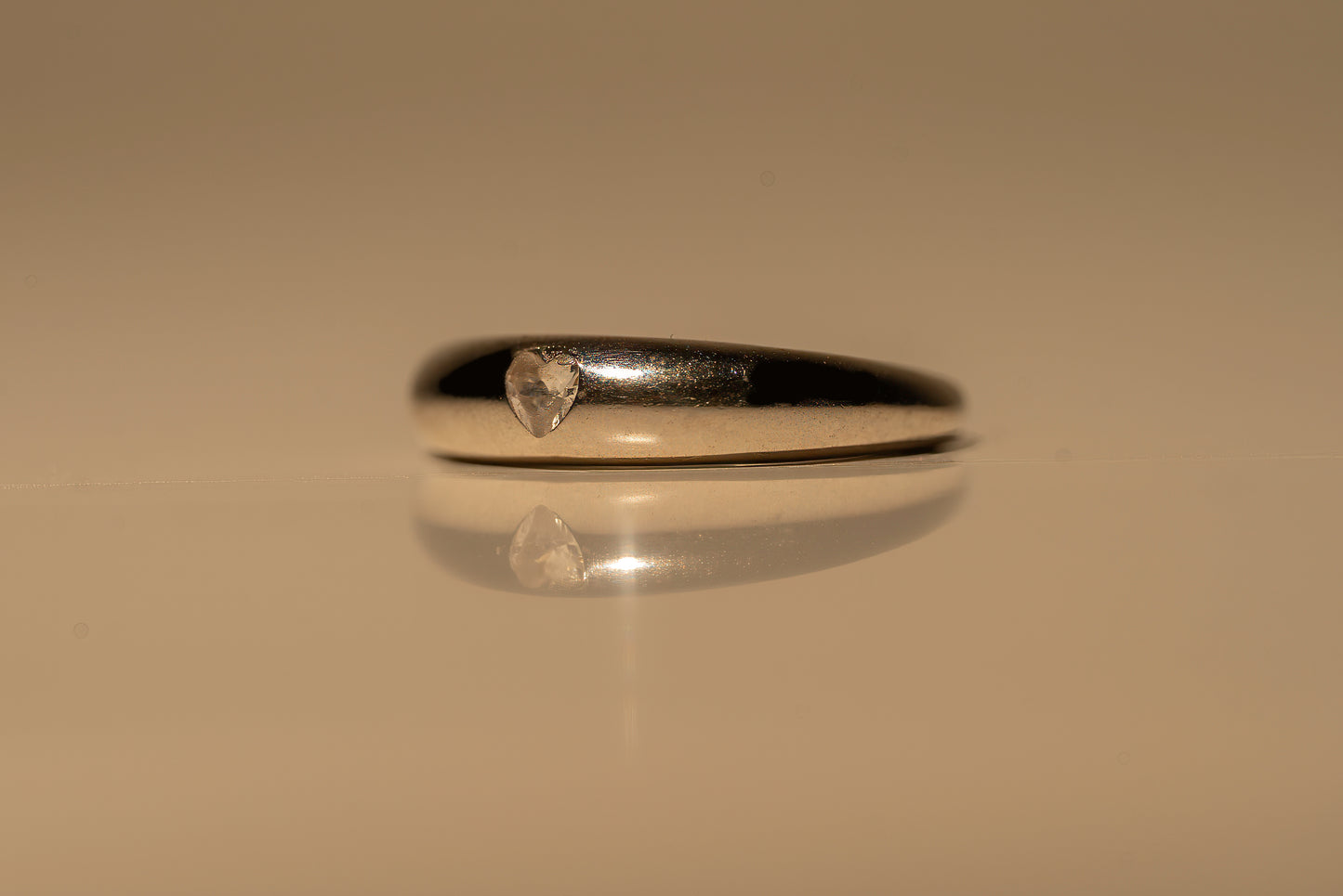 Heart Gem Adjustable Ring