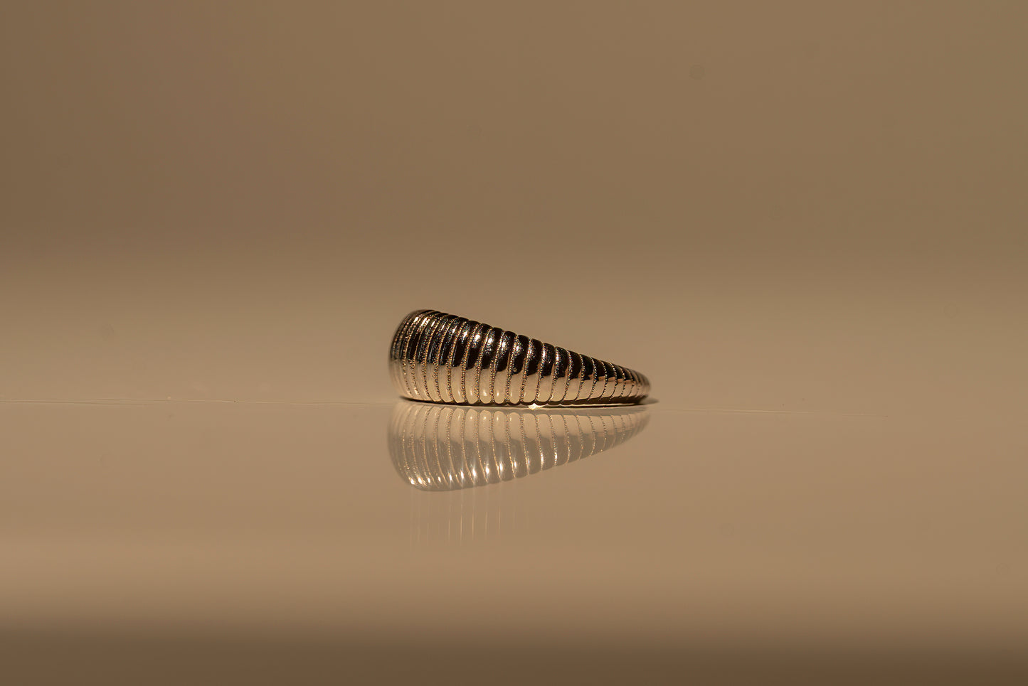 Textured Crescent Ring